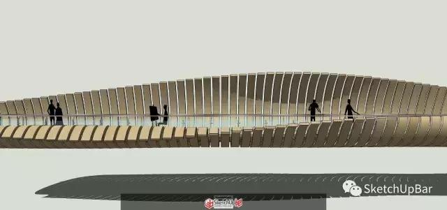 6步就能完成一个景观桥建模！