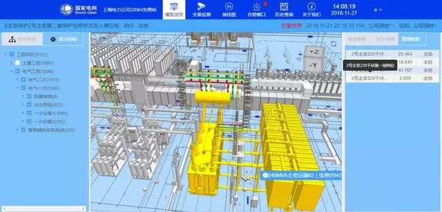 三维设计是目前电网建设的新技术方向，通过BIM技术实现变电站设计、建设、施工、运行等环节的数字化移交，保证了变电站全生命周期的数字化管理，能够实现工程数据信息在工程建设、运行全生命周期内“一次录入、共享共用”。 长园深瑞三维全景监视系统以变电站BIM模型作为输入，以设备运维为切入点，通过三维空间视角，对变电站三维模型、全景监测数据进行有机整合，提升了日常运维全面监视的空间体验，为后续变电站多维数据的深度挖掘及智能分析提供了扎实的数据平台。 那么， 什么是变电站三维全景监视呢？ 长园深瑞三维全景监视系统采用当今计算机领域前沿技术，按照全站信息数字化、信息共享标准化的基本要求实现变电站三维模型浏览、设备资产管理、全景数据监视、二维逻辑图管理、告警管理、历史管理等功能。让变电站运维更便捷、更直观、更高效。 三维监视，让设备看得见 图片描述(最多50字) 长园深瑞三维全景监视系统价值体现 1 通过BIM技术，实现了变电站移交的数字化。 基于变电站BIM技术，构建变电站三维全景监视系统，实现了建设向运维方的变电站数字化移交，是变电站建设和管理领域的一项革新技术。 2 实现了对变电站三维设计模型的可视化管理。 有助于管理者能更准确地掌握变电站的空间特性和设备的分布状况，为运维方能更迅速地作出决策提供了切实的帮助。 3 实现了基于三维场景的可视化运维管理。 基于三维全景渲染技术,通过采集变电站一次设备、二次设备、辅助设备运维数据，系统将监测数据在三维场景中标注出来，设备的真实运行情况一目了然。 4 实现了基于三维场景的可视化资产管理。 将设备的设计参数、运维管理参数等资产数据与三维场景中的设备一一对应，通过选择三维空间中的设备可以直接调阅资产信息。 5 构建了基于三维实体场景的综合数据平台，为变电站多维数据的深度挖掘及智能分析提供了基础支撑。 系统对变电站BIM模型、电网运行监测数据、主设备监测数据、辅设备监测数据、视频数据进行了有机整合，构建智能变电站环境、设备、监测数据和管理信息的综合可视化平台，为变电站多维数据的深度挖掘及智能分析提供了平台支撑。 长园深瑞三维全景监视系统应用案例 下面，以上海220kV东煦变电站为例，带您体验变电站三维全景监视系统的实际应用： 变电站三维模型的全局浏览 图片描述(最多50字) 去墙后的三维模型浏览 图片描述(最多50字) 一次子系统浏览：支持按电压等级、间隔的局部系统浏览；支持从三维视角切换至对应的二维逻辑图。 图片描述(最多50字) 图片描述(最多50字) 视频子系统浏览 图片描述(最多50字) 图片描述(最多50字) 变电站scada监控系统电气接线图浏览 图片描述(最多50字) 告警管理 图片描述(最多50字) 面对当前电网建设数字化、可视化、智能化的发展方向，长园深瑞将一如既往，锐意创新，全力推进三维数字化建设，以新技术迎接电网新时代，将变电站运维推向数字化、可视化、智能化的全新高度，为保证变电站安全可靠运行贡献力量。