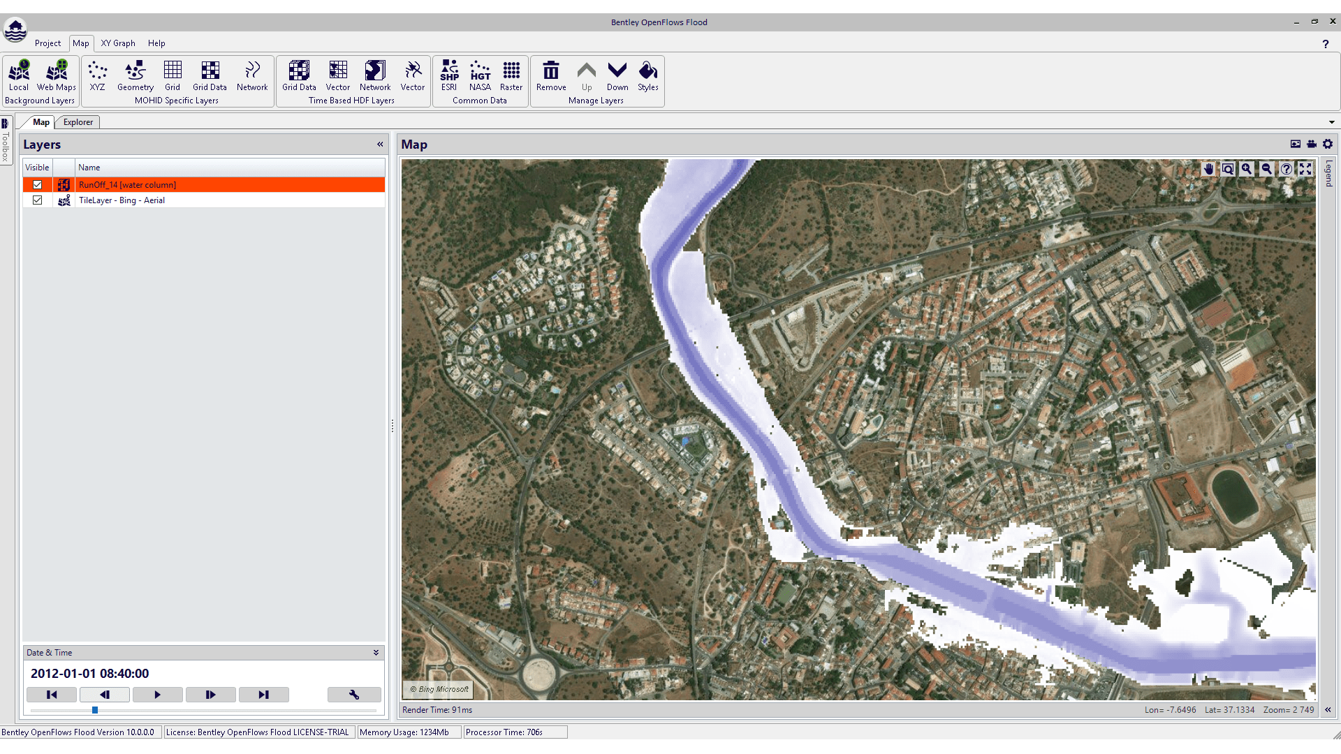 CAP_Simulate river flows